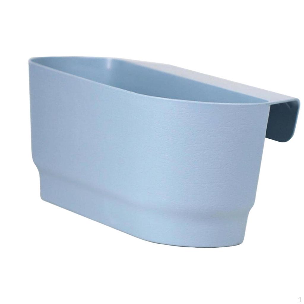 Fence Planter Hanging Flower Pot with Drainage for Garden Areas