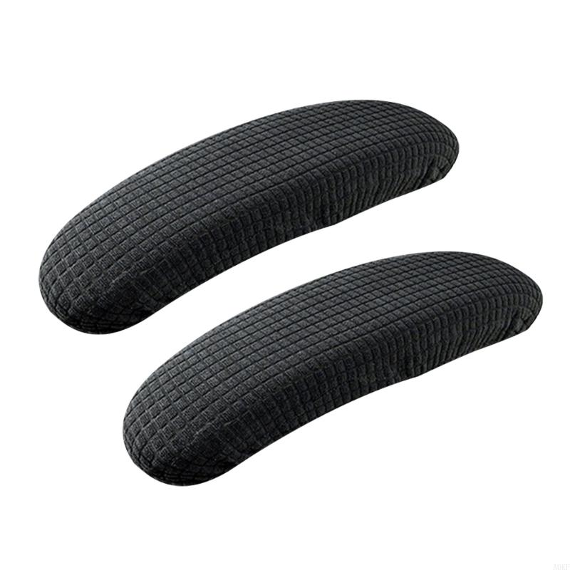 2er-Pack Armlehnen-Schutzbezüge mit Gummiband zur sicheren Befestigung an verschiedenen Bürostühlen, bietet A0KF