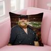 Singer L-Luke C-Combs Pillow Case Square Double-Sided Printing Short Plush Sofa Cushion Cover Bedroom Bedside Pillow