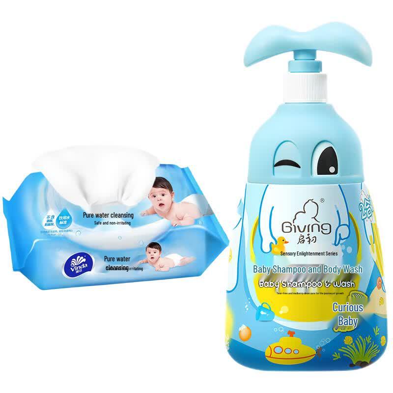 Vinda Baby Wipes & Huggies Baby Wash Set
