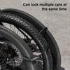 Bike Cable Combination Lock 4-Digit Password Anti-theft Bicycle Lock Cable Lock with Zinc Alloy Core for MTB Road Bike Scooter