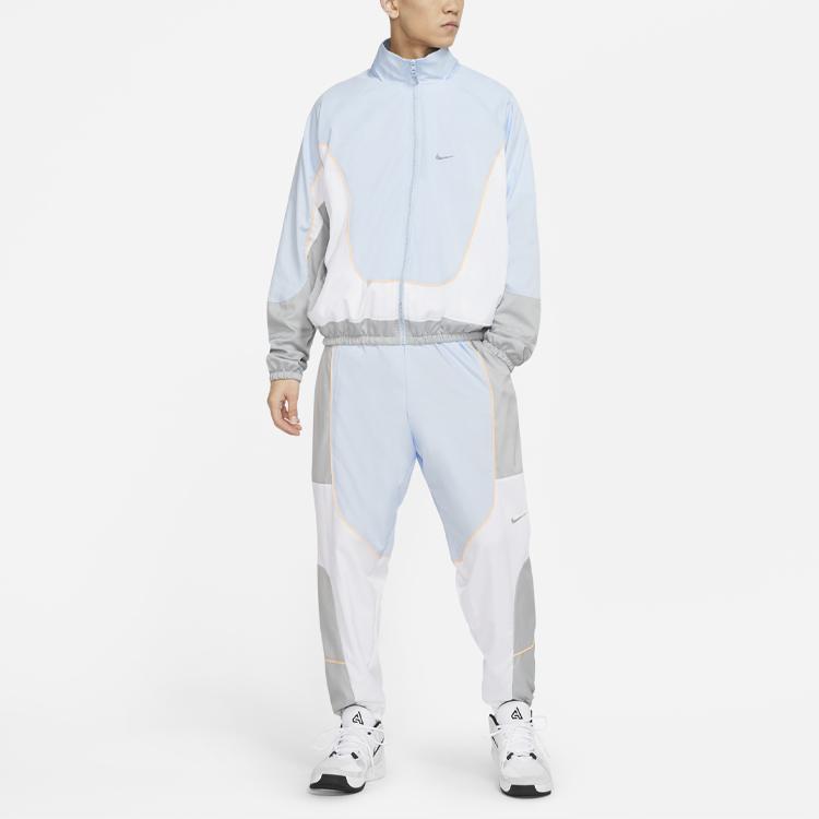 Nike Throwback Color-Block Woven Basketball Joggers Men Bottoms White CV1915-407