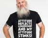 Attitude Reflects Leadership Funny Slogan T-Shirt