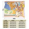 Rilakkumas and Friends Plush Blanket Girls Boys  Flannel Bedding Throws For Living Room Soft Warm Custom DIY Quality Bedspread