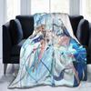 Wuthering Waves WuWa Cartethyia Fashion Blanket Game Anime Flannel Awesome Warm Throw Fashion Blankets for Bedroom Winter Couch