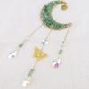 Natural Crystal Butterfly Wind Chime: Moon Pendant & Sun Catcher for Home & Garden T85