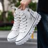 Autumn new breathable high-top men's canvas shoes trendy casual board shoes versatile student single shoes