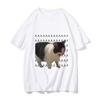 Fun Meme Sad Crying Cat Printed Women Men Casual T-Shirt Harajuku T Shirts Casual Fashion Tees Clothes Short Sleeve Daily Wear