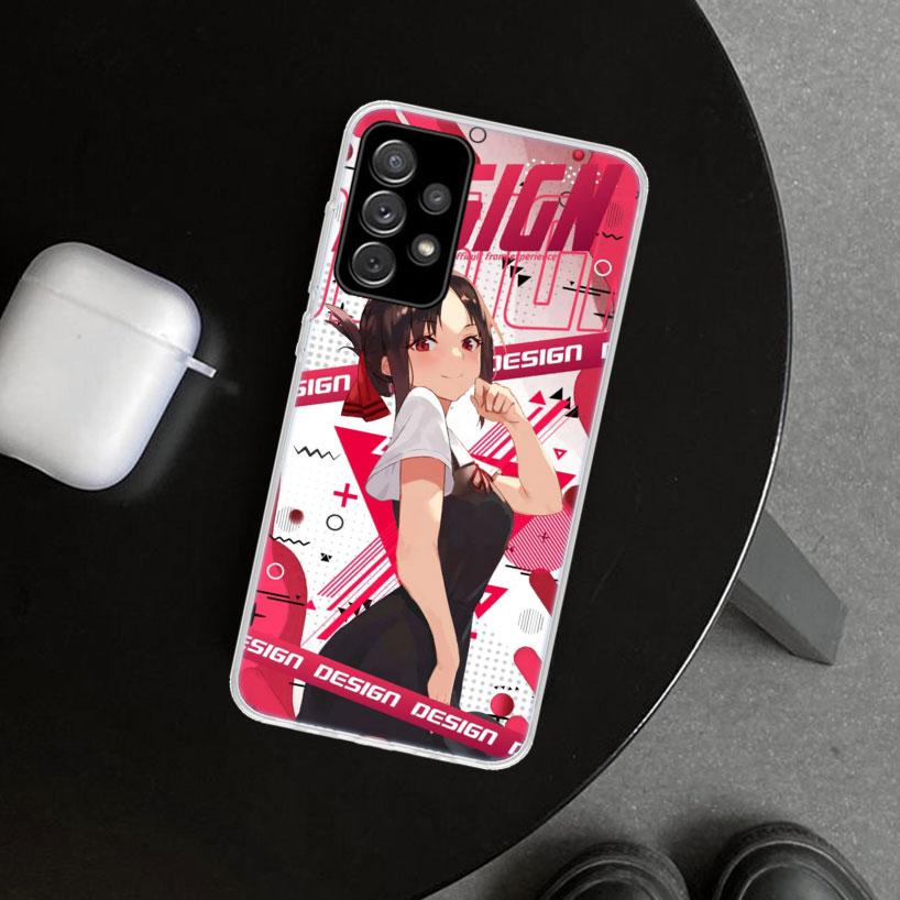 Kaguya Sama Shinomiya Phone Case Cover for Samsung Galaxy A12 A22 A32 A52 A72 A02S A51 A50S A31 A20S A10S Note 20 Ultra 10 Plus
