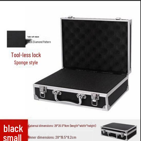 Portable Aluminum Alloy Toolbox for Insurance Documents and Equipment Storage