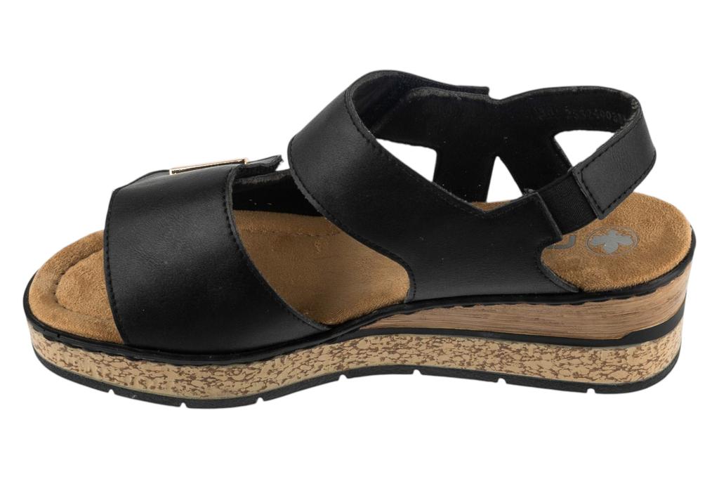 RIEKER Sandals, Womens Black Sandals