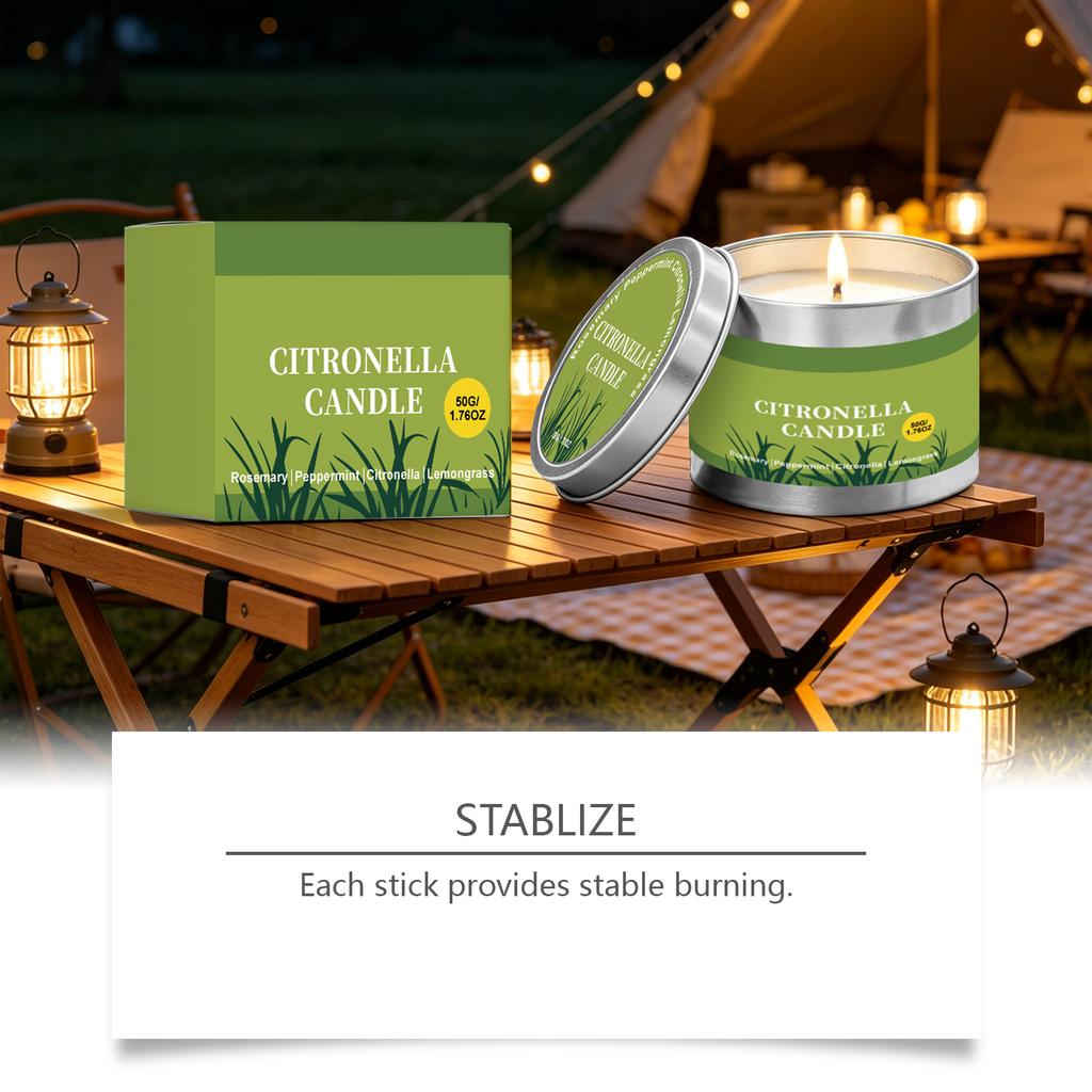 Citronella Candle for Outdoor Patio - Scented Candle for Candlelight Dinner and
