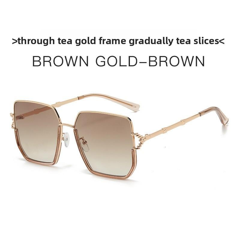 Fashion Square Sunglasses With Uv400 Protection For Travel And Outdoor Activities