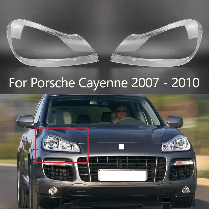 Car Headlight Shell Lamp Shade Transparent Lens Cover Headlight Cover For-Porsche Cayenne 2007 2008 2009 2010 Left