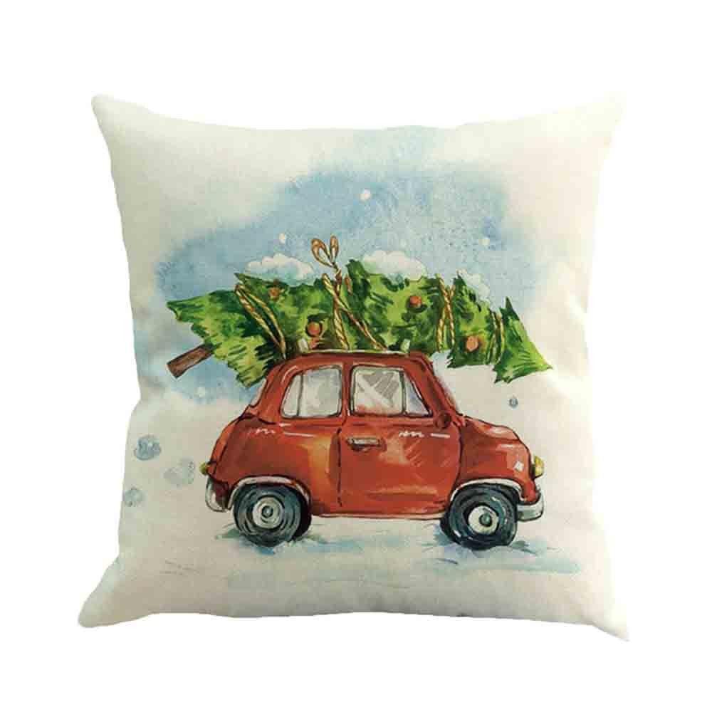 Versatile Cotton Linen Christmas Cushion Cover For Sofa Car Home Decor With Timeless Design