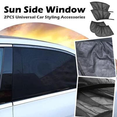 Pára-sol do carro cortinas de janela lateral universal cortinas do carro proteção repelente mosquito malha net pára-sol acessórios automóveis