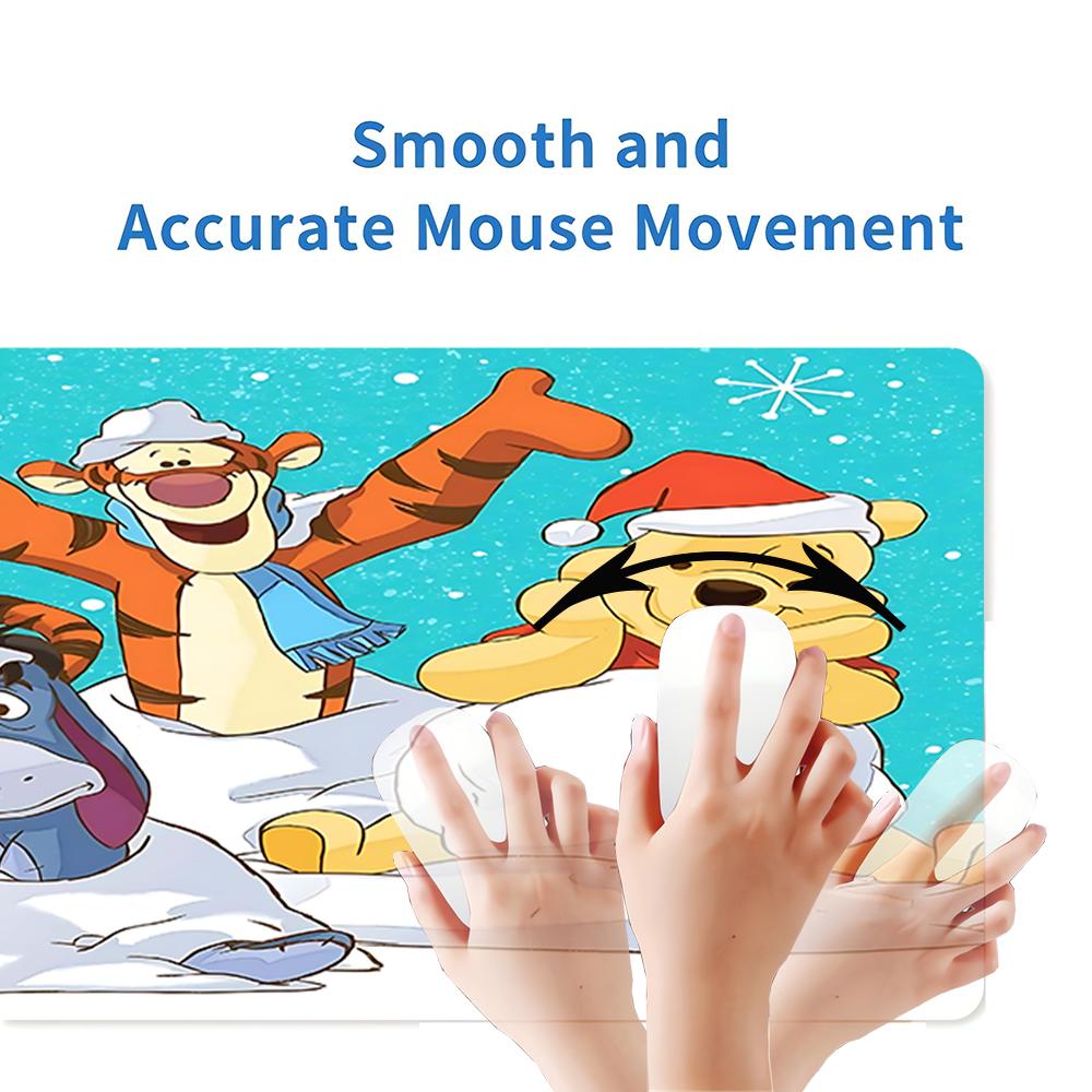 Winter Wonderland Friends Large Gaming Mouse Pad Nonslip Rubber Base Waterproof Desk Mat For Office Pc Laptop
