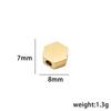 Hexagonal Stainless Steel Rhombus Spacer Beads for DIY Jewelry