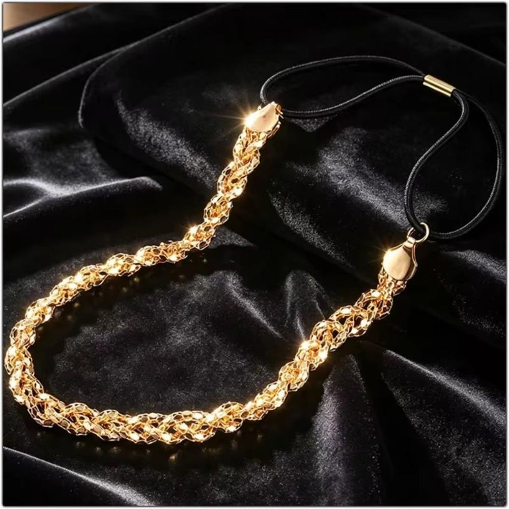 Adjustable Elastic Band Bride Head Chains Shiny Hair Ornaments Headpiece Accessories for Women