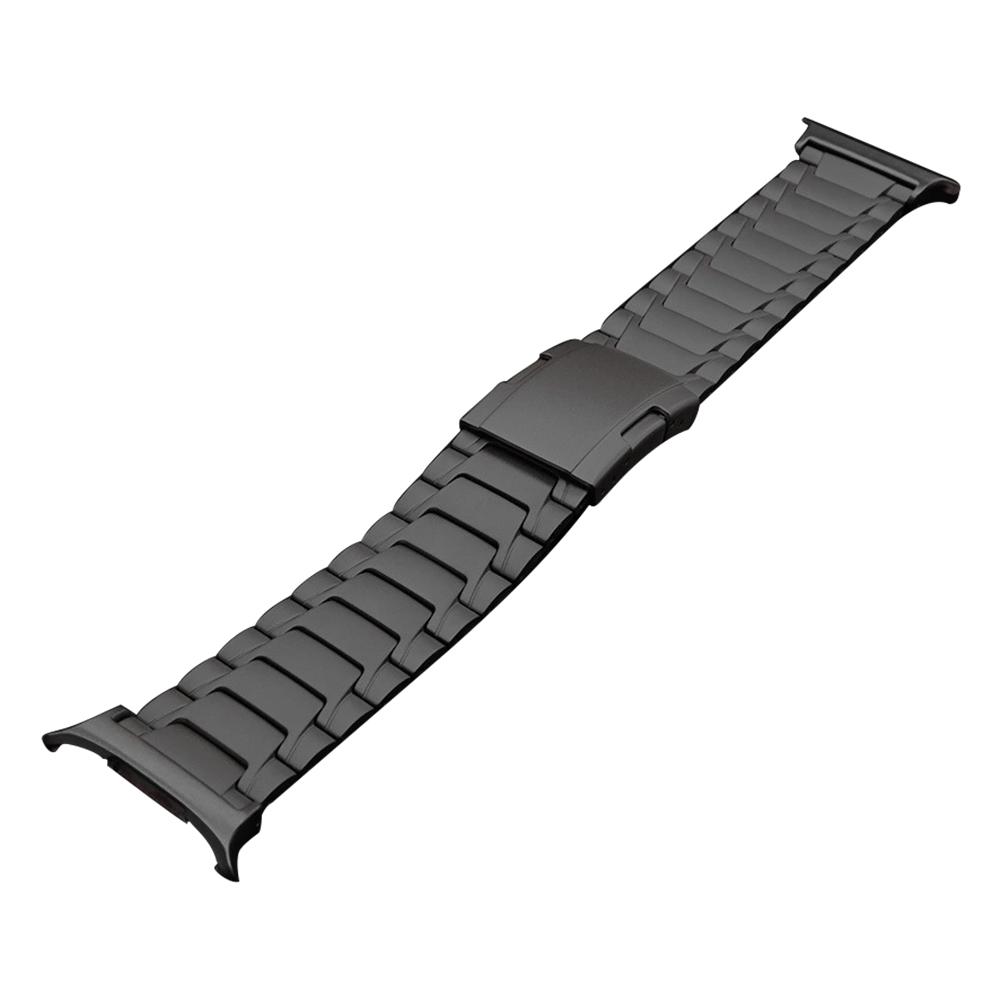 

Для Samsung Galaxy Watch Ultra 47мм Сменный ремешок Дизайн черепашьего панциря Титановый сплав Ремешок для часов Black