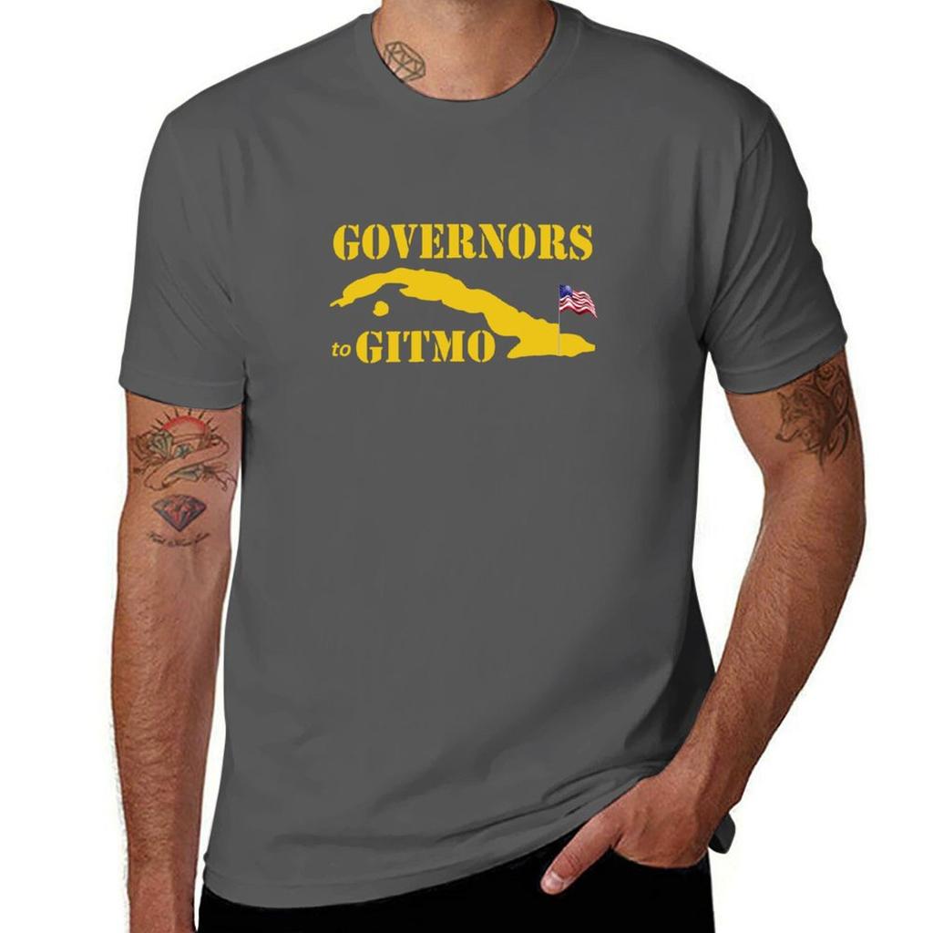 Governors To Gitmo Tshirt Basic Lightweight Short Sleeve Tee Tshirt