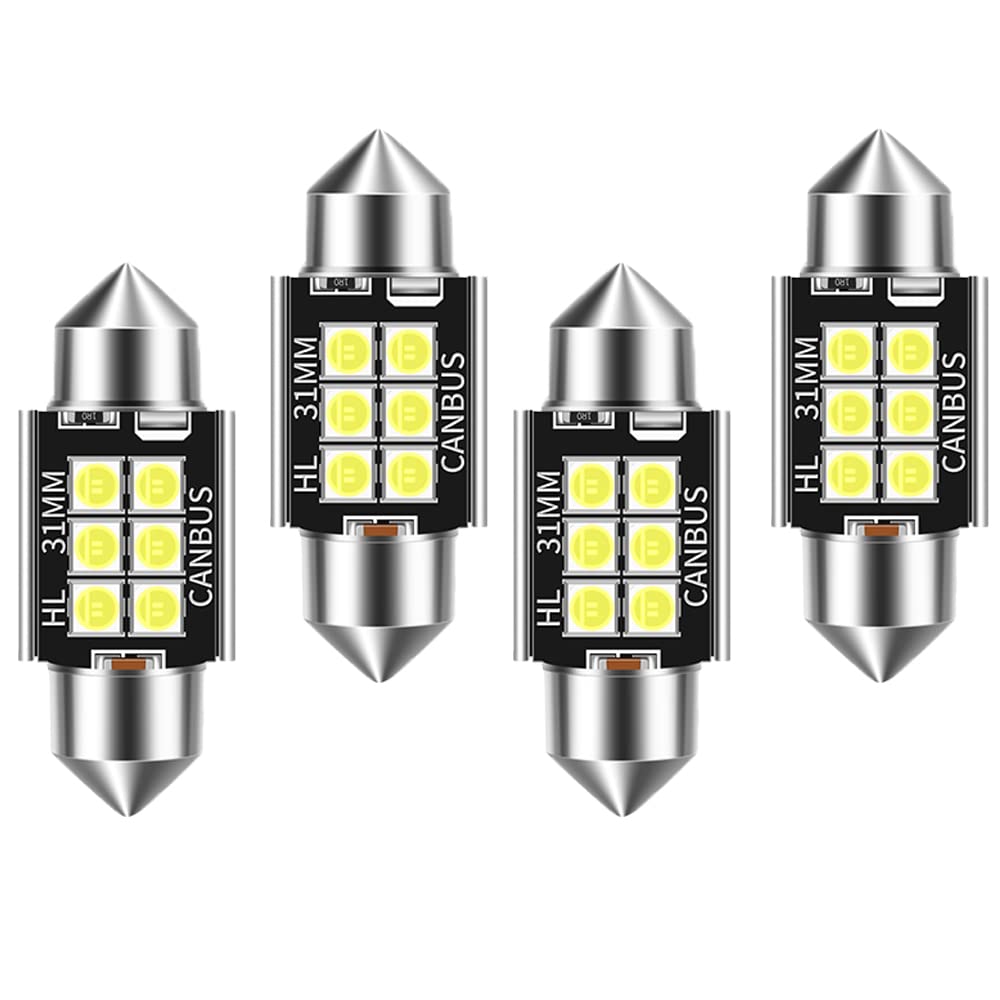 

NIKKONE T10 x 31 LED 1,2 дюйма (31 мм) CANBUS Супер Усиленная Кастомная Мощность белый