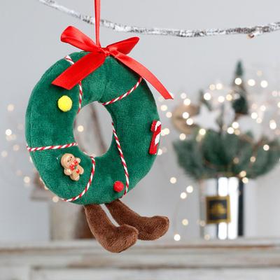 Christmas Mushroom Plush Toy Xmas Tree Plushie Wreath Chocolate Cake Stuffed Doll Holiday