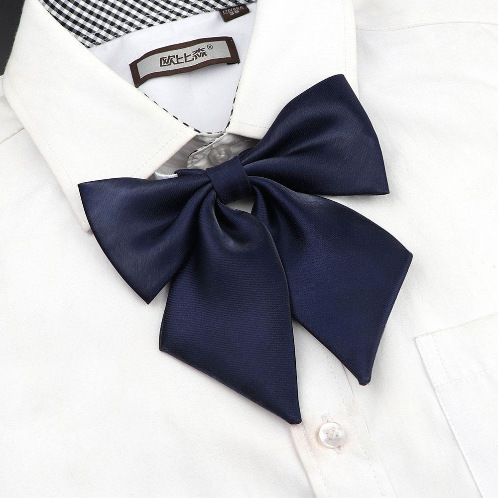 Perfect Match Colorful Women‘S Shirts Bowtie Ladies Girl School Wedding Party Bowknot Pink Bule Black Classic Butterfly Knot Suits Accessories