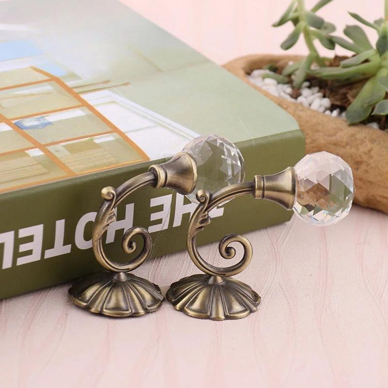 Carved Small Crystal Ball Aluminum Alloy Curtain Wall Hook Crystal Curtain Storage Vacation Home Decoration