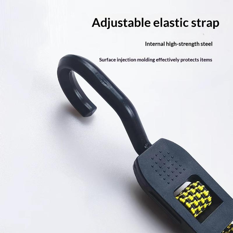 Heavy Duty Elastic Tie Down Straps Widening Flat Stretch Cord for Car Luggage Camping Cargo Securing Use