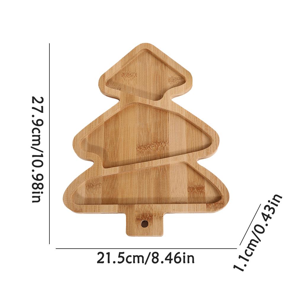 Tavă din lemn, formă de brad de Crăciun, farfurie de sushi, bomboane, gustare, desert, servire, pentru mâncare, desert, fructe, 2024, consumabile pentru petrecere