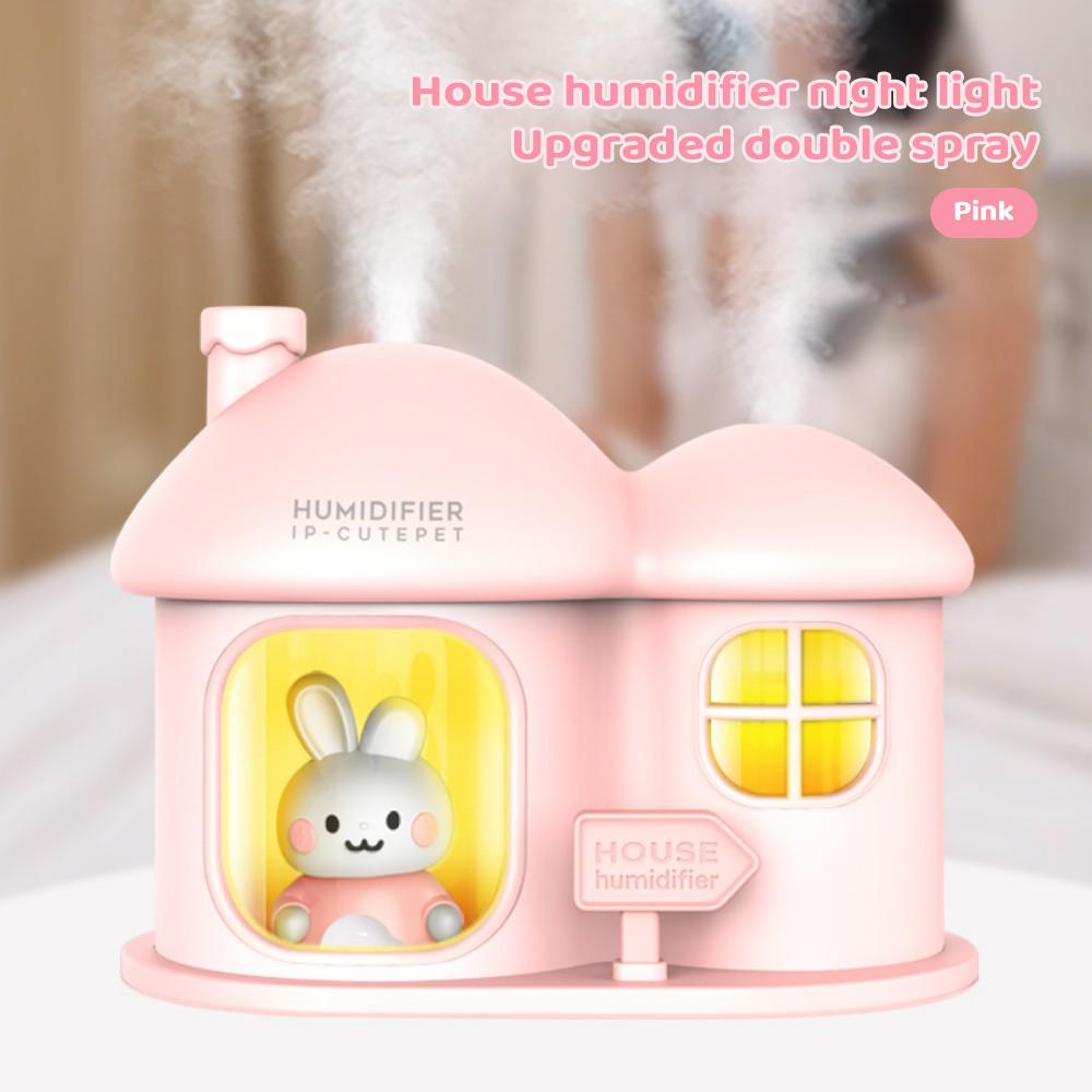 

Диффузор эфирных масел Cartoon House Aroma, 7 цветов, ночник, USB, милый домашний увлажнитель воздуха для детей, подарки для дома