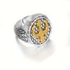 New Neptune Trident Handsome Ring Versatile Retro Trendy Boys Open Adjustable Ring