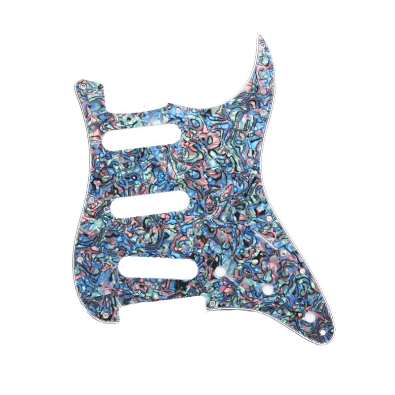 1Pc 3Ply S+S+S 11 Holes  Electric Guitar Pickguard Scratch Plate Pick Guards for US/Mexico Made Modern Guitar Parts