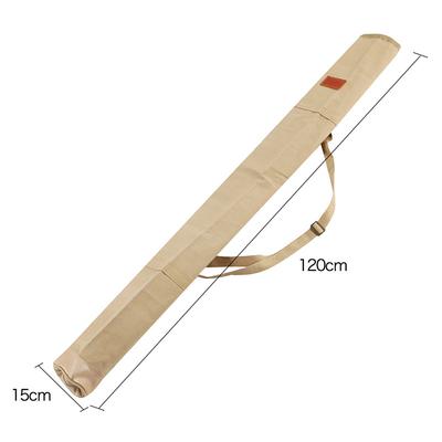 Geantă Pliabilă Portabilă pentru Lansete de Pescuit din Pânză, 120/130/140Cm, Impermeabilă, pentru Depozitare Accesorii și Echipament de Pescuit, cu Curea de Umăr