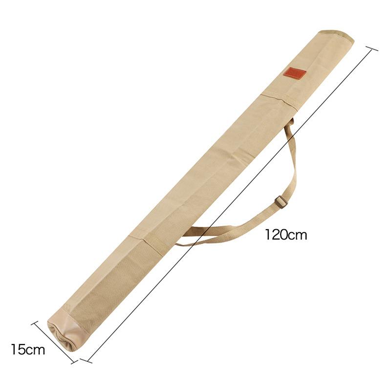 120/130/140Cm Canvas Fishing Rod Bag Waterproof Fishing Rod Umbrella Tackle Gear Storage Case Folding Portable Shoulder Bags