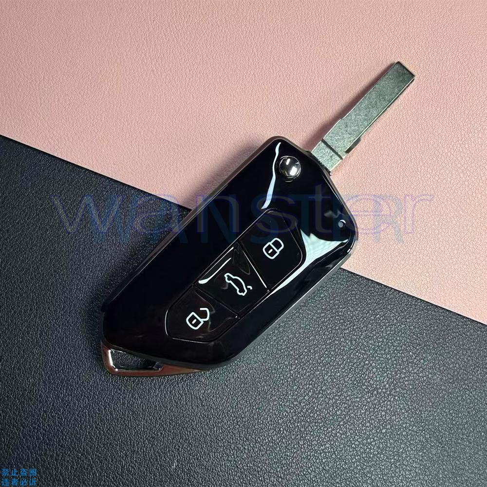 Upgrade Car Key Fob Case Shell Housing For Skoda Seat B5 Mk6 Caddy Tiguan Octavia For Volkswagen Jetta Golf Polo Passat Beetle
