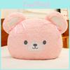 Cuter Bear Plush Pillow With Pp Cotton And Bows Decor For Kids And Teens