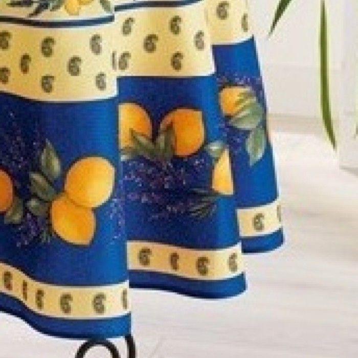 Nappes - PROMO LINGE - Polyester - 180cm - bleu