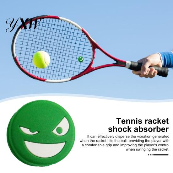 Smorzatori per Racchette in Silicone Tennis Vibrazione Shock Assorbitori Durevoli Riutilizzabili Faccina Sorridente Smorzatore Corde Racchetta
