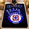 Flannel BlanketCruz Azul Warm Soft Throw Blanket for Indoor Sofa Bed Living Room Use