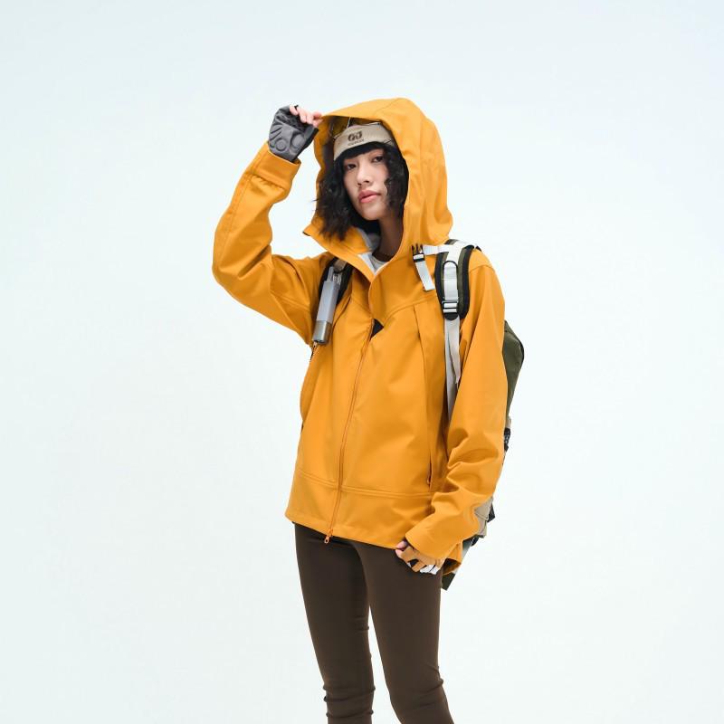 

Мужская и женская водоотталкивающая куртка-ветровка софтшелл для активного отдыха - Теплая, ветрозащитная, идеально подходит для пеших и треккинговых походов. M