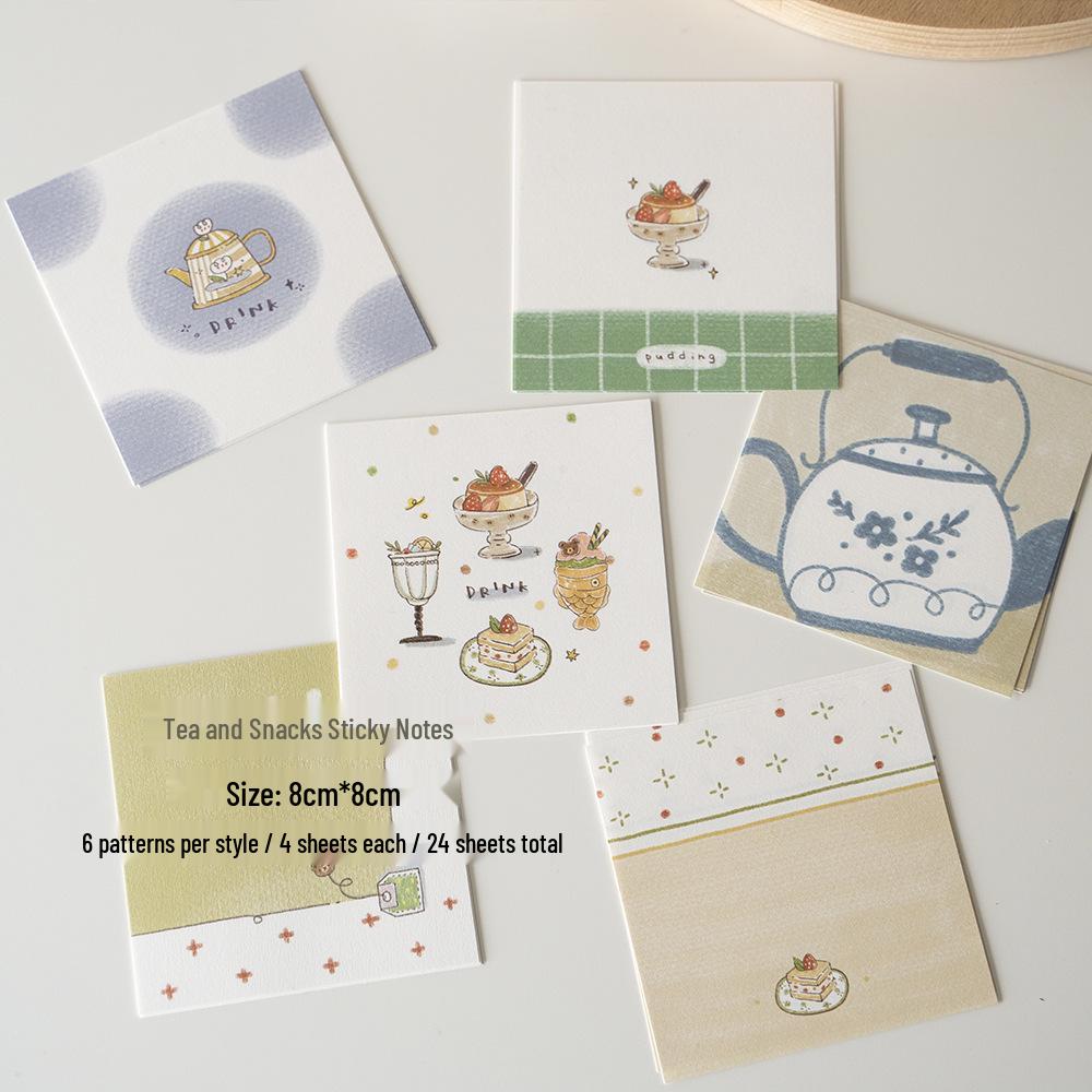 Orange Tree Studio: Winter Mountains & Flying Birds Coffee Sticky Notes