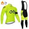 2026 Pro Winter Thermisch Fleece Fiets Jersey Sets Lange Mouw Fietskleding MTB Fietskleding Maillot Ropa Ciclismo Fietskleding