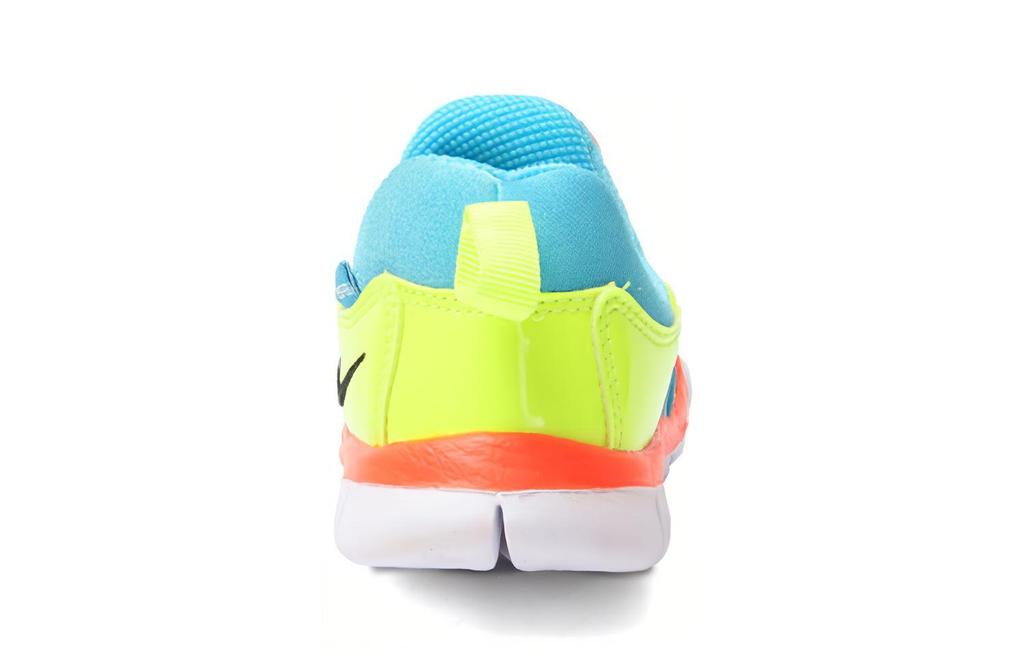Nike Dynamo Free 'Light Blue Fury Volt' Slip Resistant Cushioning Low Top Toddler Shoes Blue Infant And Toddler 343938-423