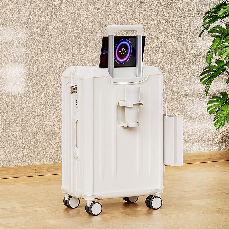 OEING Multifunctional Trolley Luggage with USB Port and Silent Wheels 26 inch