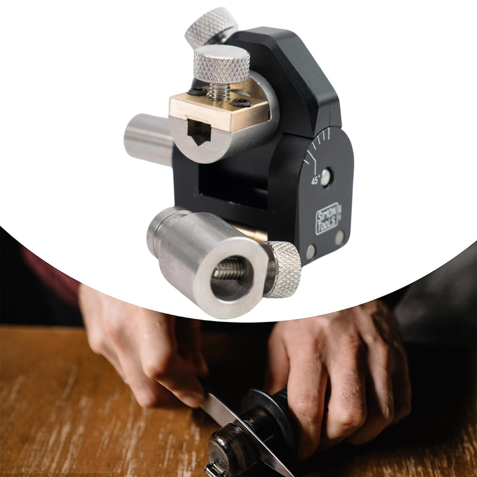 

Приспособление-шаблон для заточки Фиксированный угол Направляющая для хонингования Металлическая Ручная Многофункциональная для заточки ножей Double Holes