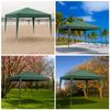 Garden pavilion, commercial tent, party gazebo, 4 side walls, windows, xxl