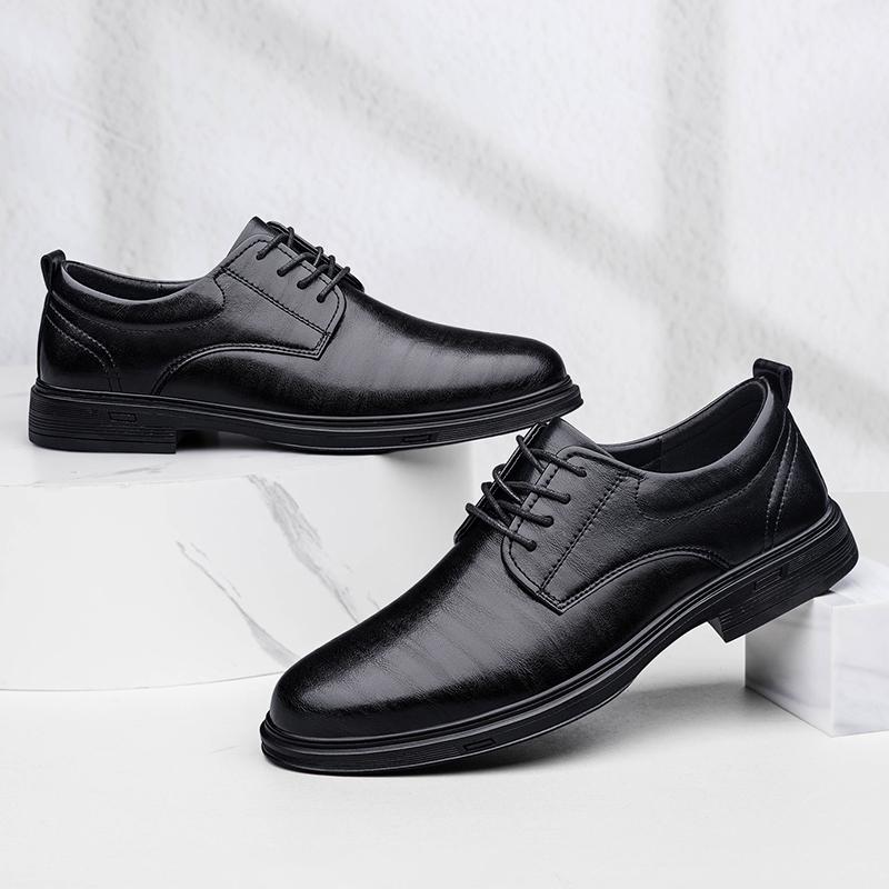 Classic Men Leather Oxford Shoes Fashion Brand Casual Shoe All-match Derby Shoes Outdoor Formal Dress Business Footwear Sneakers