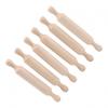 6pcs For Mini Wooden Rolling Pins 14x2cm for Children Baking and Craft Use